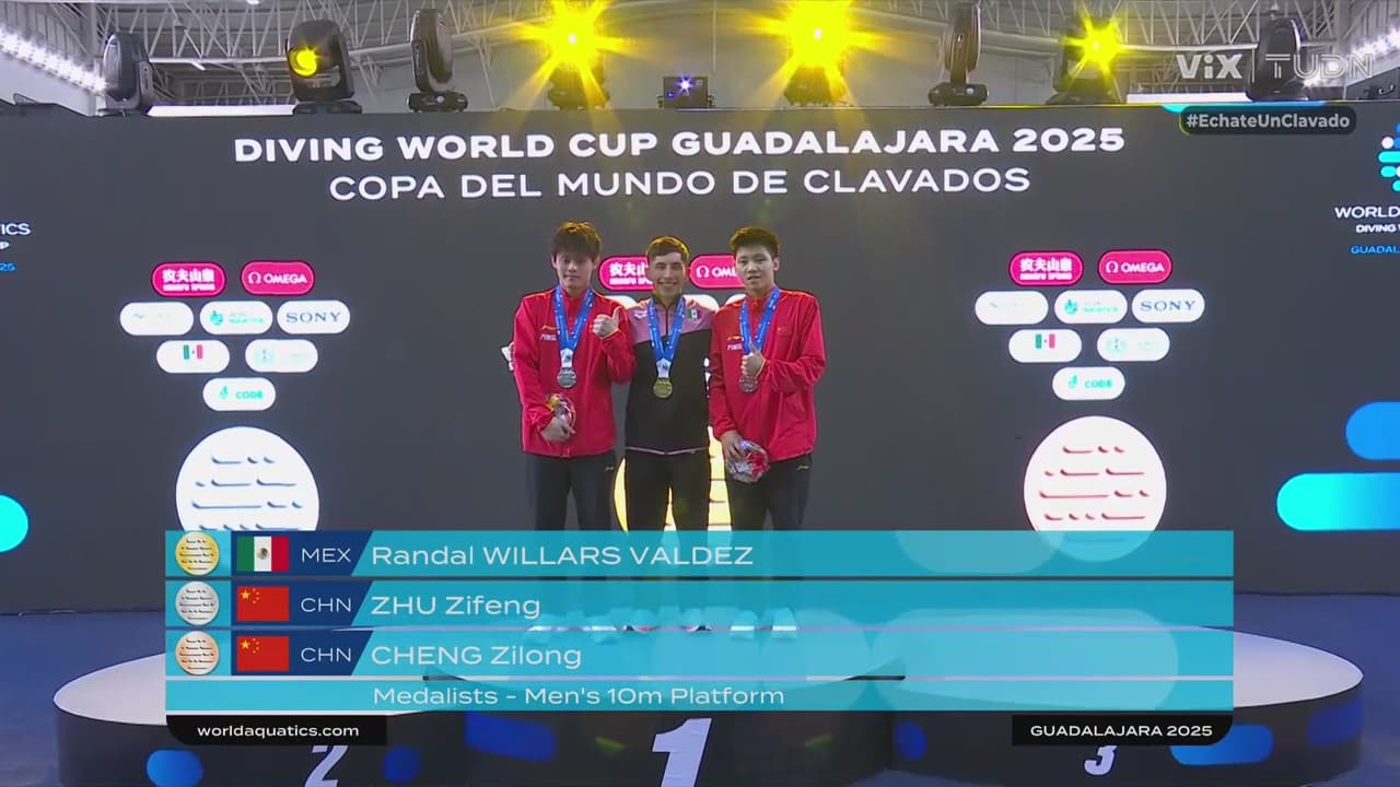 ¡Otro oro para México! Randal Willars se corona en la plataforma