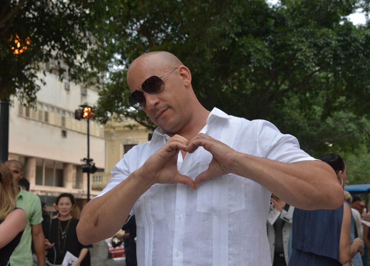 Vin Diesel en Cuba, muy agradecido con su experiencia.