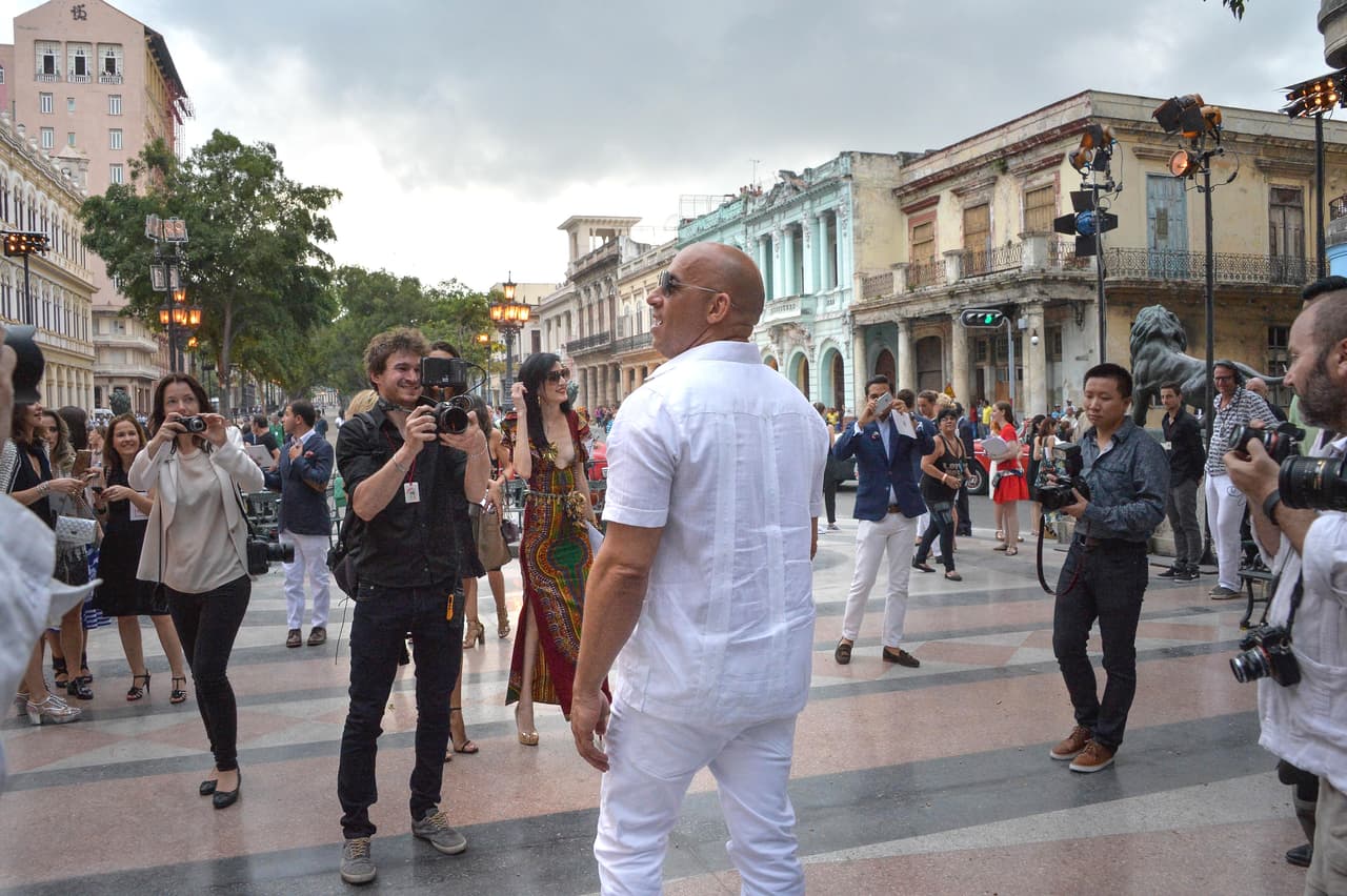También Vin acudió al desfile de Chanel que se realizó en Cuba hace unos días.