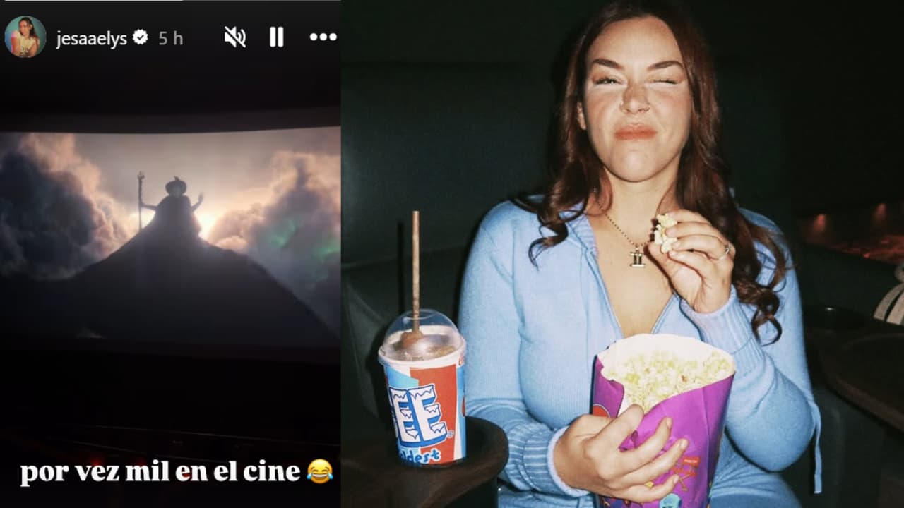 Jesaaelys pareció disfrutar este fin de semana de la película 'Wicked' en medio del escándalo que protagonizan sus padres.