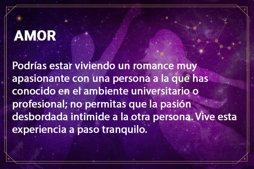 Sagitario jueves 19 de agosto