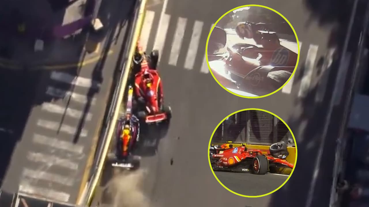 "¿Está loco o qué? ¡Idiota!", Checo Pérez explota contra Sainz por choque