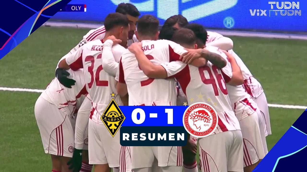Resumen | Olympiacos saca su primera victoria ante Kairat