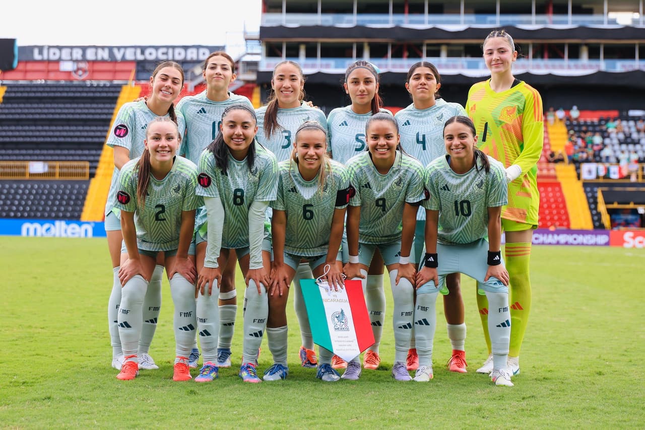 Selección Mexicana Femenil Sub-20 golea a Nicaragua en su debut del Premundial