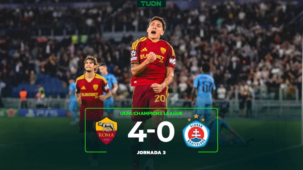 Resumen | Roma vs. Slovan Bratislava: Goleada abultada de La Loba