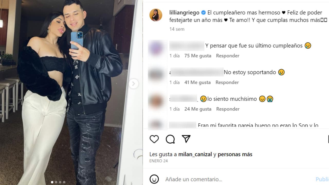 Así felicitó Lillian Griego a Carlos Parra en enero pasado por motivo de su cumpleaños 26.