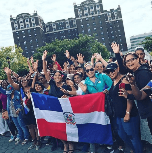 Francisca Lachapel ha estado feliz de poder convivir con esa gente linda que se ha reunido para acompañarnos.