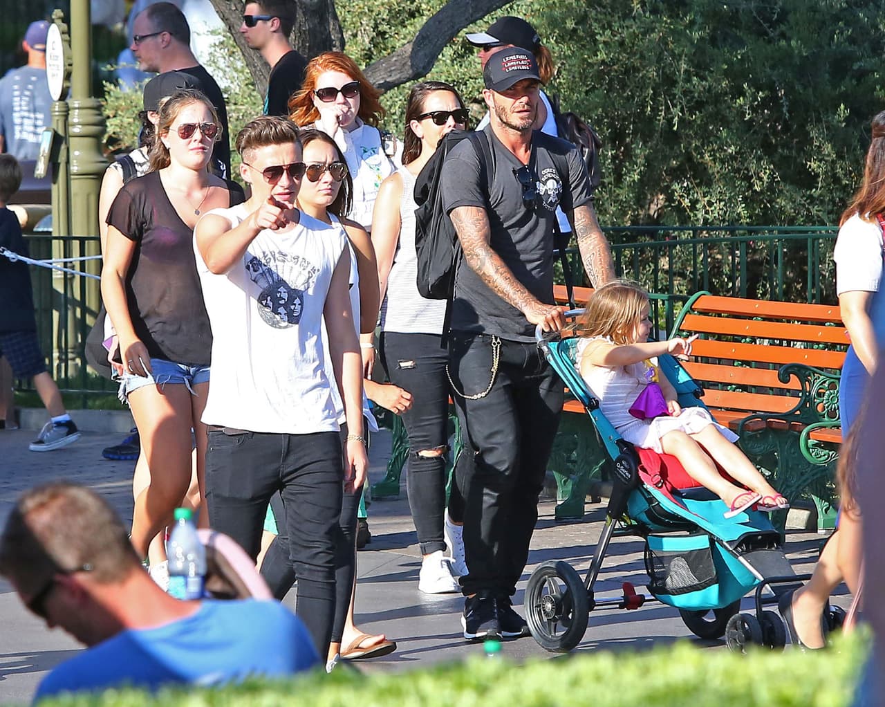 ¡Los Beckham llegaron a Disney!