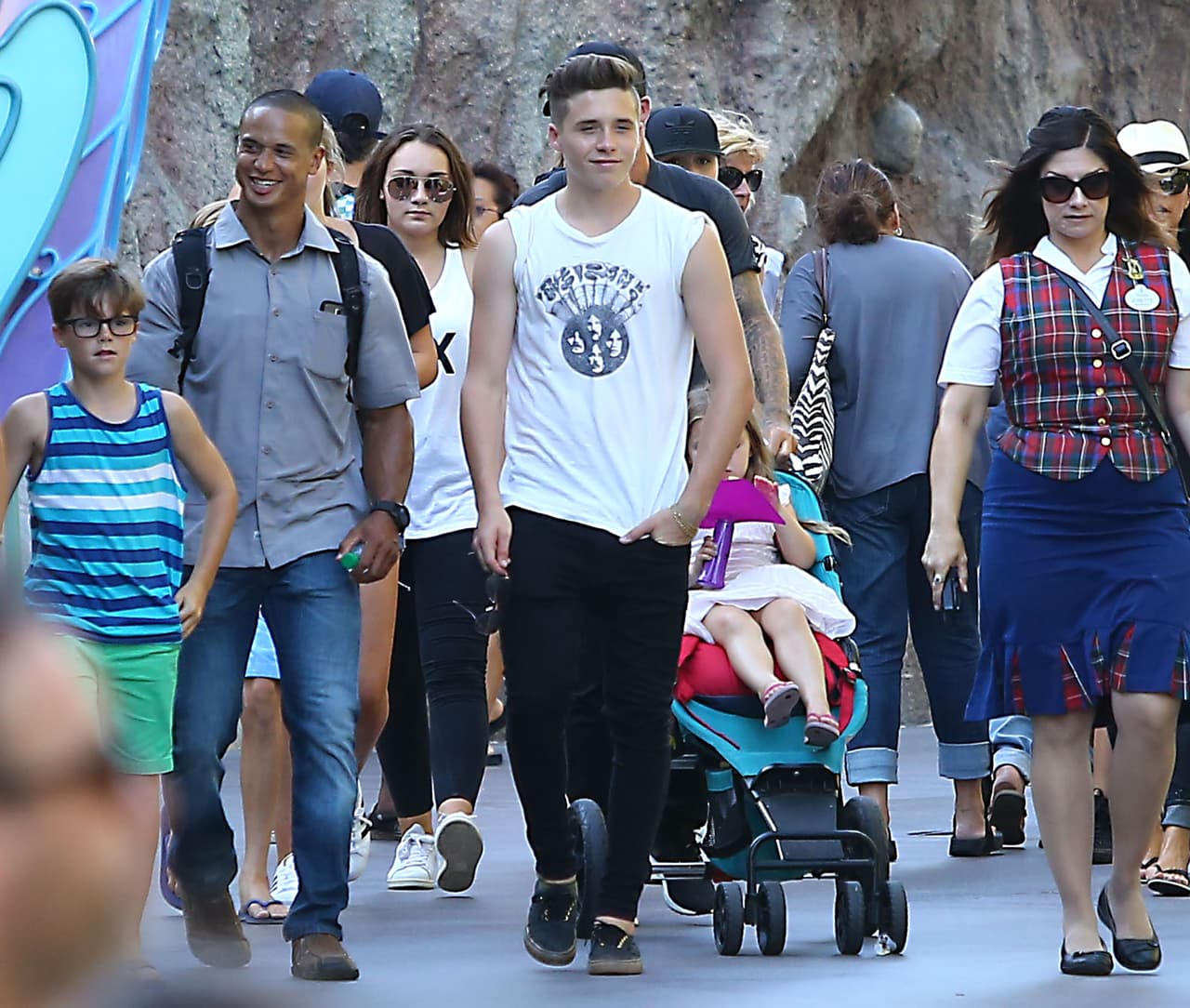 Aunque es el más grande, Brooklyn parecía el más emocionado.