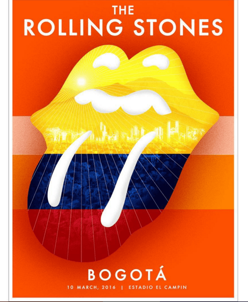 Este fue uno de los artes para su presentación en Bogota.