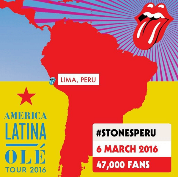 El 6 de marzo llegaron a Perú en donde fueron vistos por más de 47 mil fans.