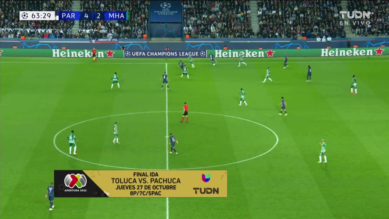 ¡GOL!  anota para Paris Saint-Germain. Kylian Mbappé