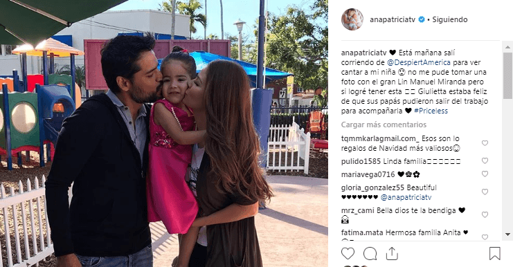 Fotografía que provocó una lluvia de tiernos comentarios de sus seguidores que la felicitaron por la hermosa familia que tiene.