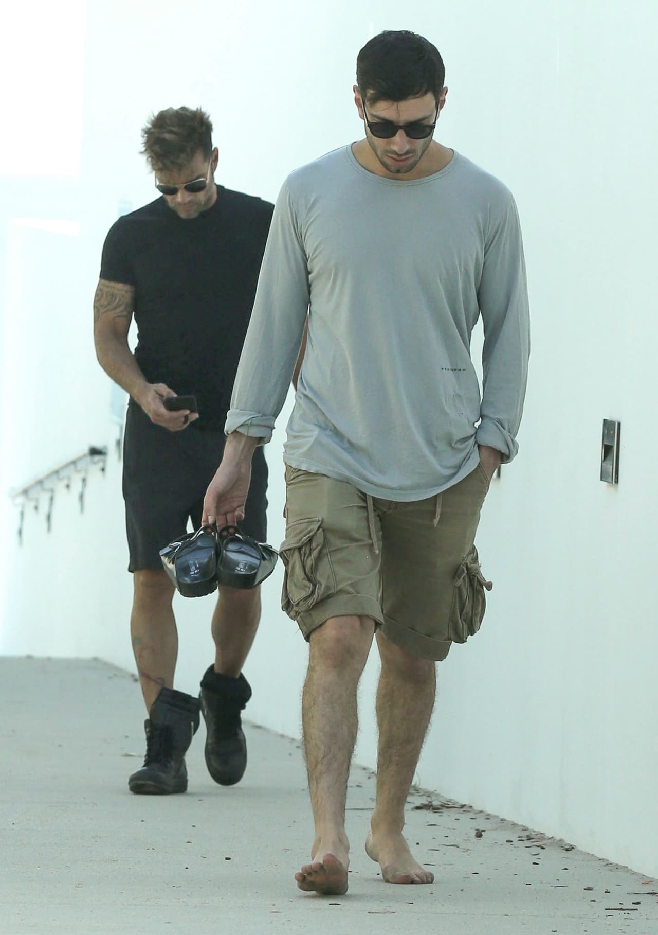 Así los vimos hace unos cuantos días paseando por la playa.