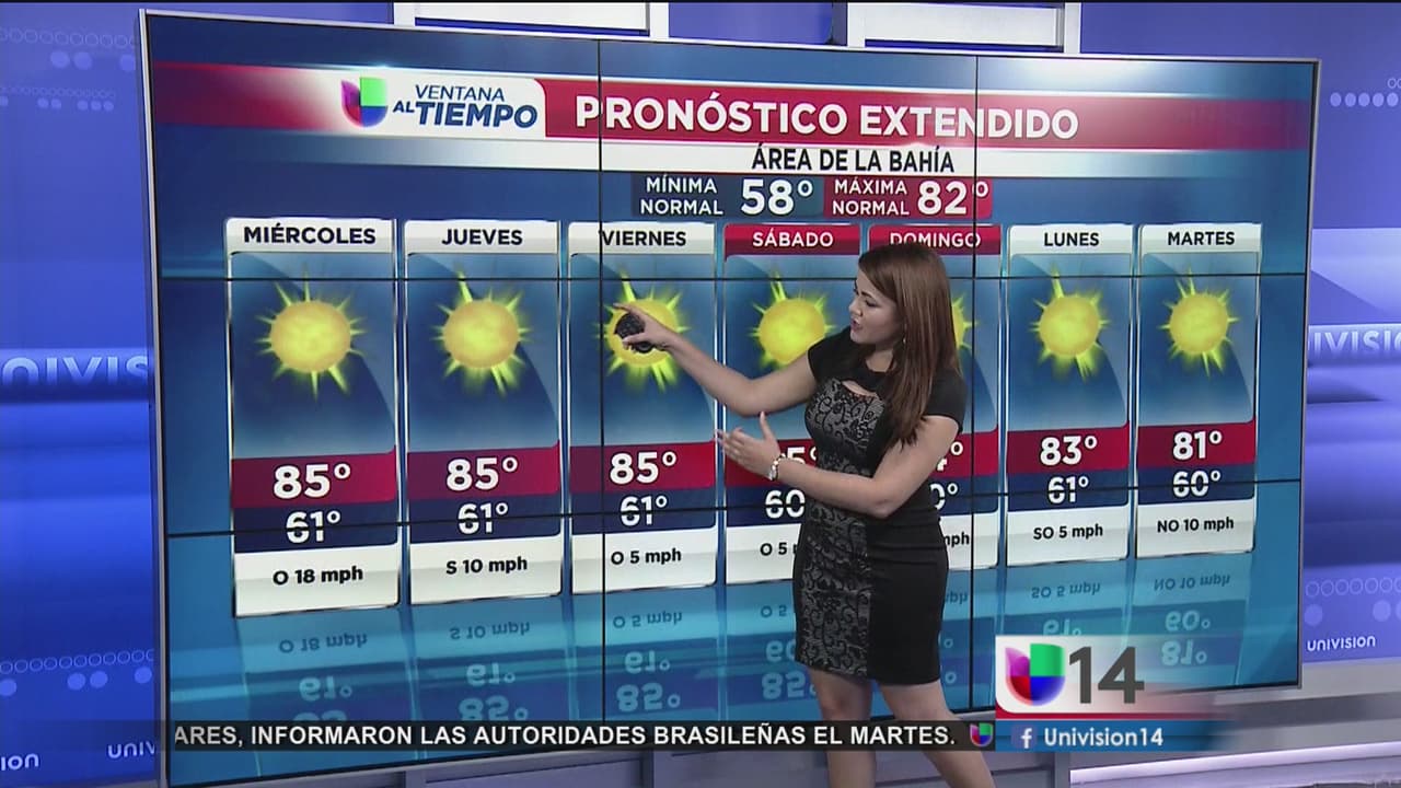 Cielos despejados y más calor en el Área de la Bahía