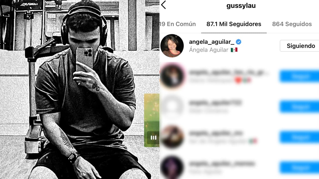 Ángela Aguilar seguía a Gussy Lau en Instagram aún hasta la mañana de este domingo 8 de mayo.