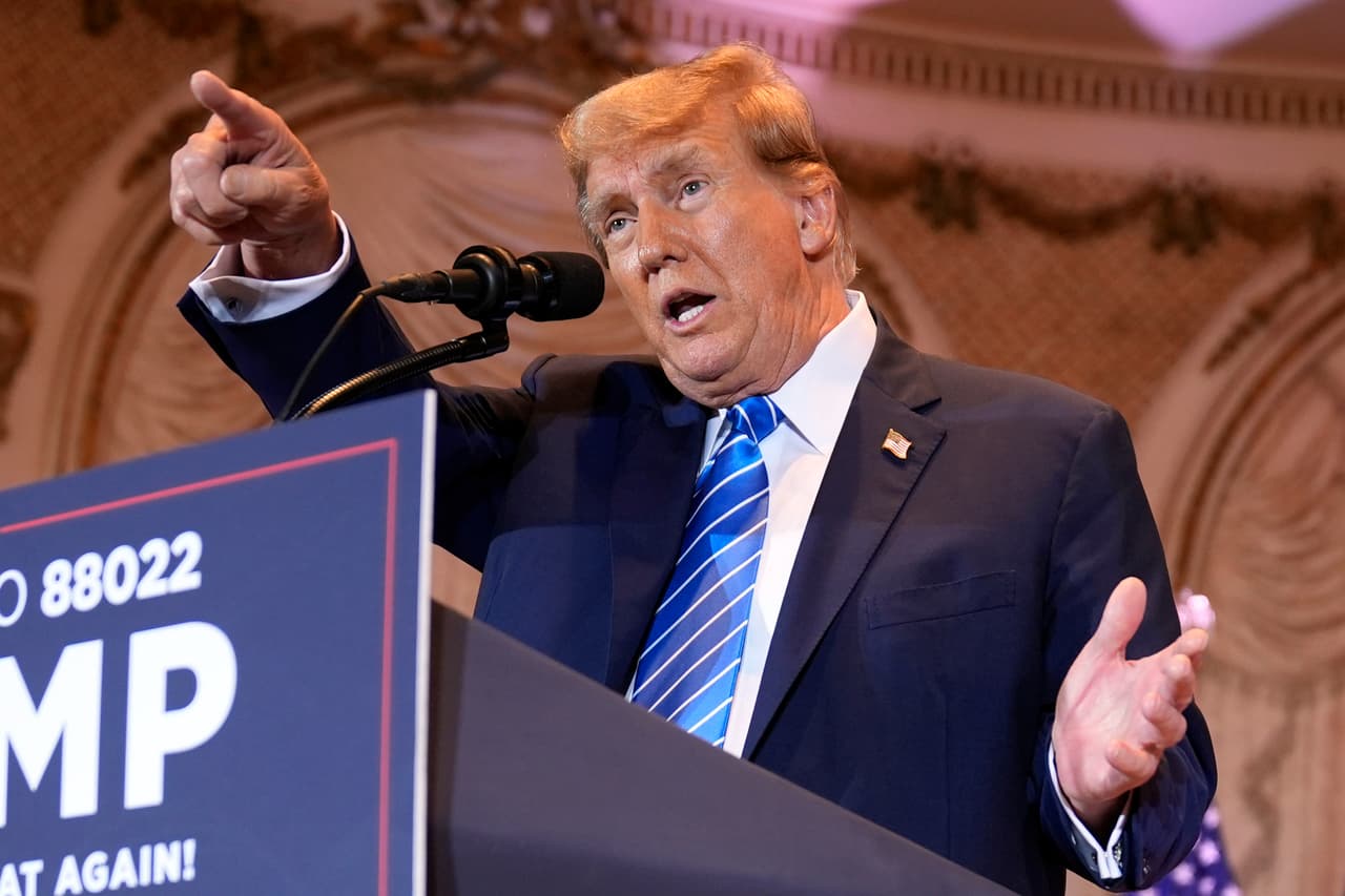 Donald Trump desde Mar-a-Lago este 5 de marzo del 2024.