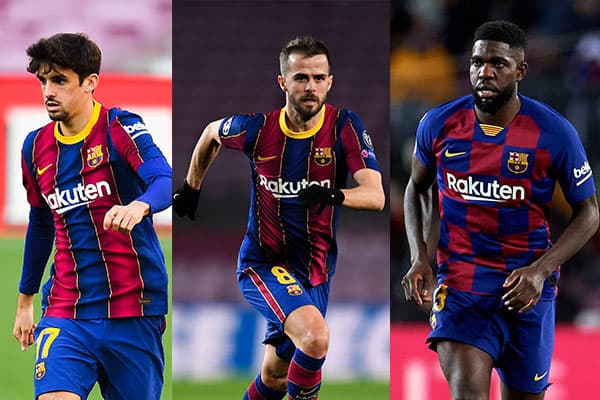 Barcelona cede a Francisco Trincao a los Wolves y deja libres a Miralem Pjianic y Samuel Umtiti