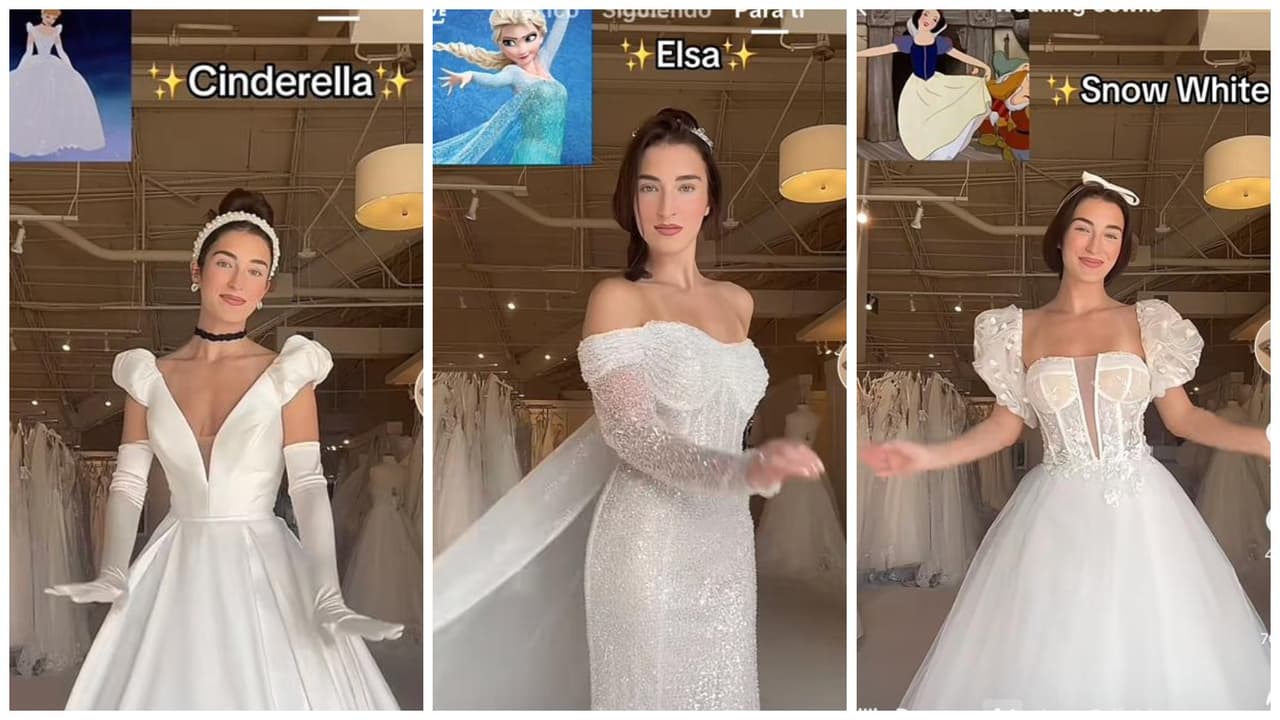 Crean vestidos de novia iguales a las princesas de Disney y lucen increíbles: ¿cuánto cuestan?