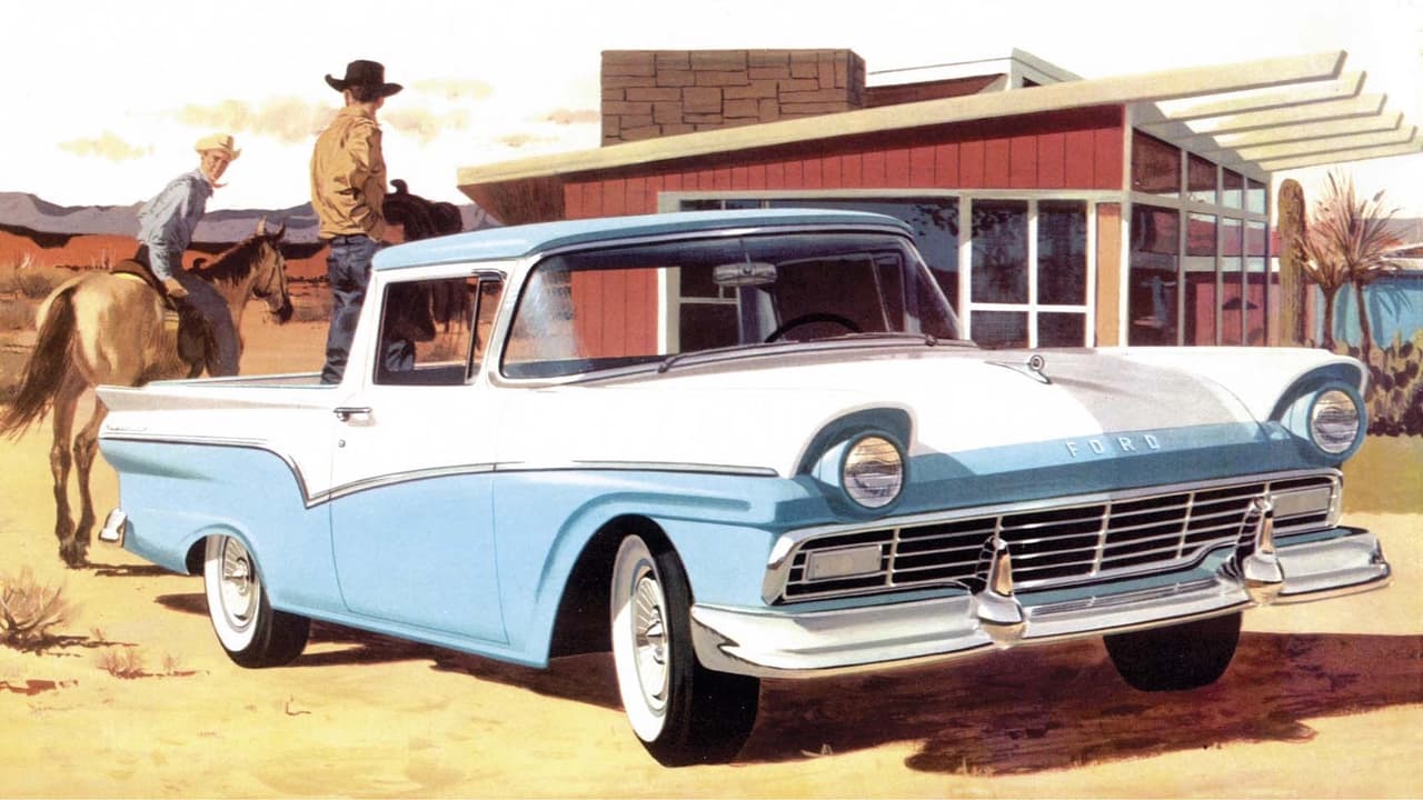 <h3 class="cms-h3-H3"><b>Ford Ranchero 1957-1979</b></h3>
<br>
<br>La Ford Ranchero fue una serie de camionetas pickup bajas basadas en autos de pasajeros. La primera Ranchero llegó en 1957 y estaba basada en el Ford familiar de pasajeros. Su éxito ayudó a que en 1957 Ford superase las ventas de Chevrolet por primera vez desde 1935. Chevrolet respondió en 1959 con su versión de la Ranchero llamada El Camino. La Ranchero pasó a ser una versión del Falcon, el auto compacto de Ford, en 1960 para luego pasar a formar parte de la línea de autos medianos de Ford el 1966 donde permaneció hasta su salida del mercado en 1980.