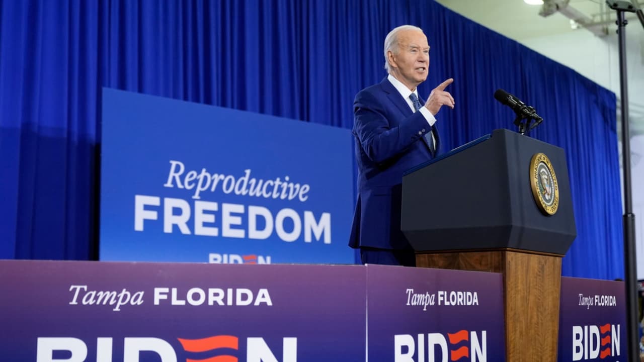 Presidente Joe Biden en Tampa Bay: "El aborto debe ser un derecho constitucional, federal"