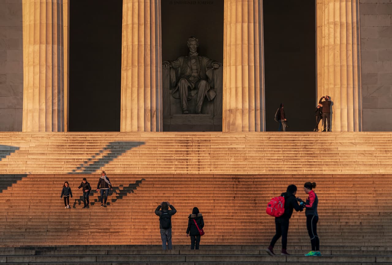 The Lincoln Memorial is seen Thursday, Dec. 27, 2018, in Washington, during a partial government shutdown. There is no end in sight to the partial government shutdown. President Donald Trump has vowed to hold the line on his budget demand, telling reporters during his visit to Iraq Wednesday that he'll do "whatever it takes" to get money for border security. The White House and congressional Democrats have been talking but to little effect. Washington area national parks will remain open during the partial government shutdown, but without visitor center services. (AP Photo/J. Scott Applewhite)