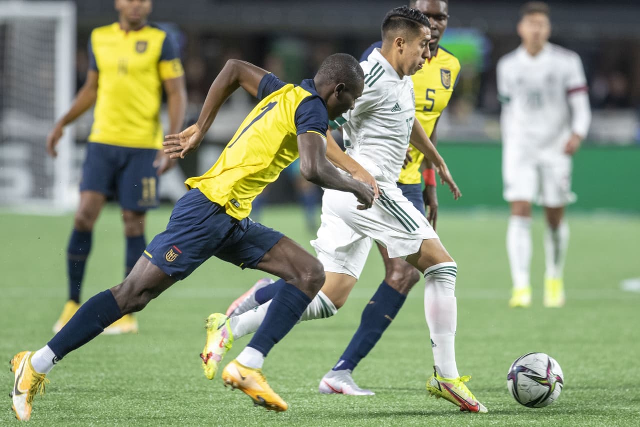 Los goles de J. Quiñónez, J. Corozo y W. Chalá sentencian la victoria 2-3 de Ecuador sobre México.