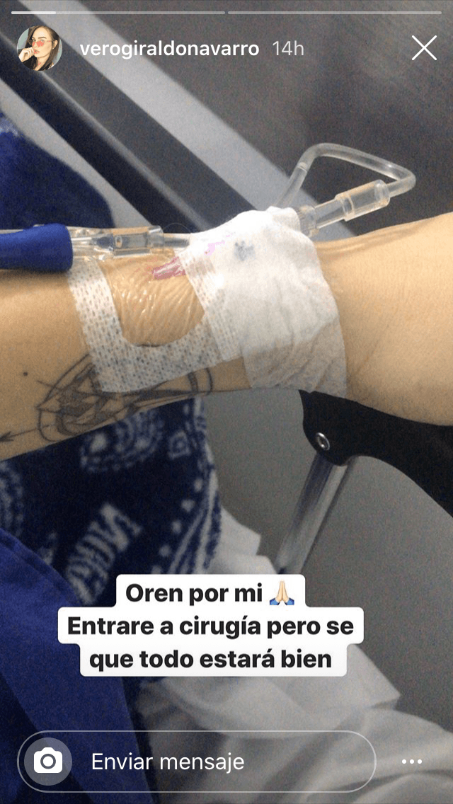 A través de sus historias de Instagram también compartió esta imagen en la que reiteró su petición de oraciones a sus fans. 
<br>