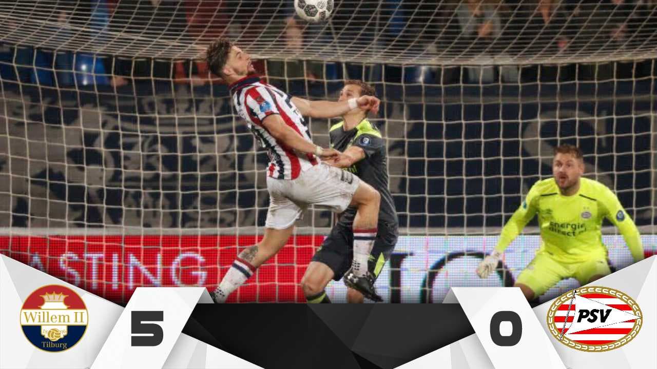 Sin Hirving Lozano, el PSV perdió por marcador de 5-0 ante Willem II.