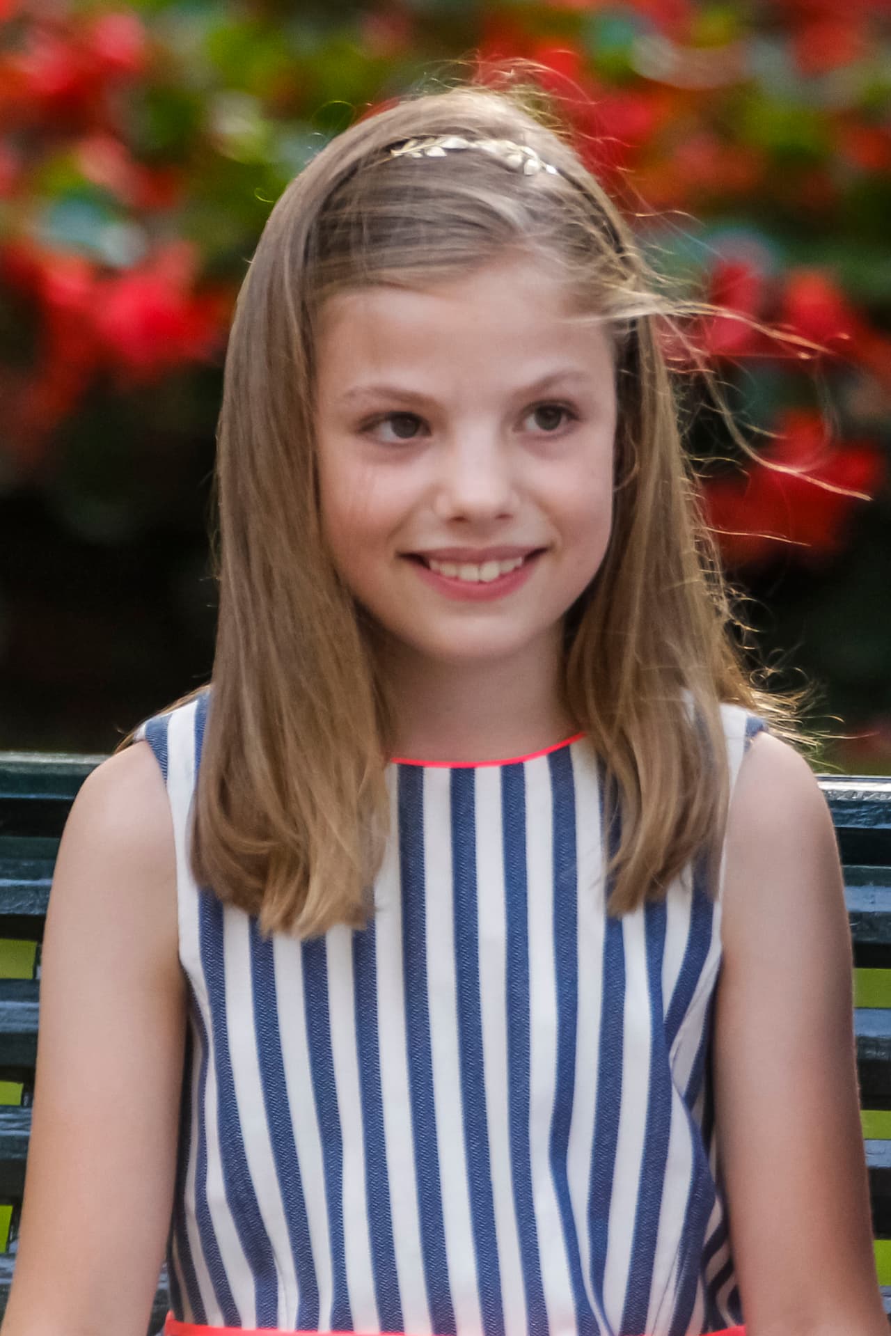 Sofía de Borbón es infanta de España y segunda en la línea de sucesión al trono español. En abril cumplirá 10 años.