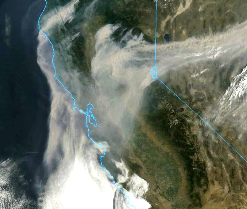 Calidad del aire alcanza niveles muy insalubres; estos son los incendios causantes