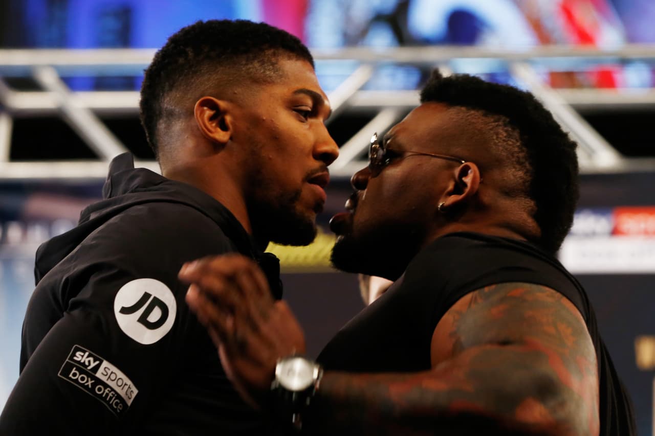 Cara a cara entre Anthony Joshua y Jarrell Miller.