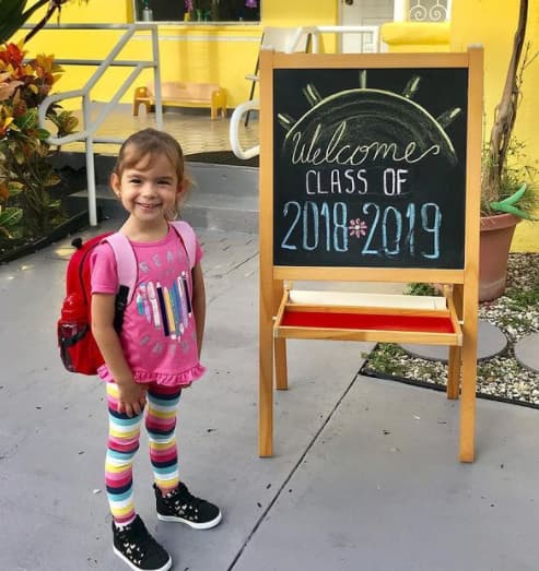 Un año después le dio la bienvenida al ciclo 2018 - 2019. Michelle llegó muy contenta a seguir aprendiendo.