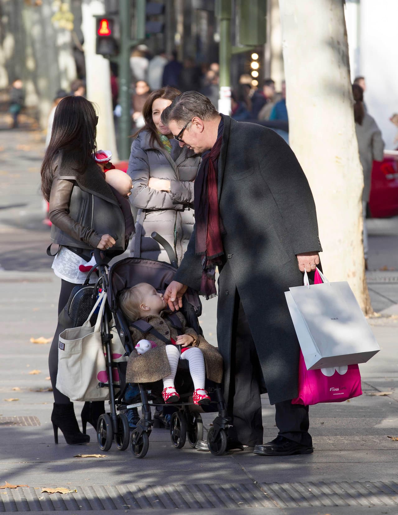 La pequeña ya quería descansar.