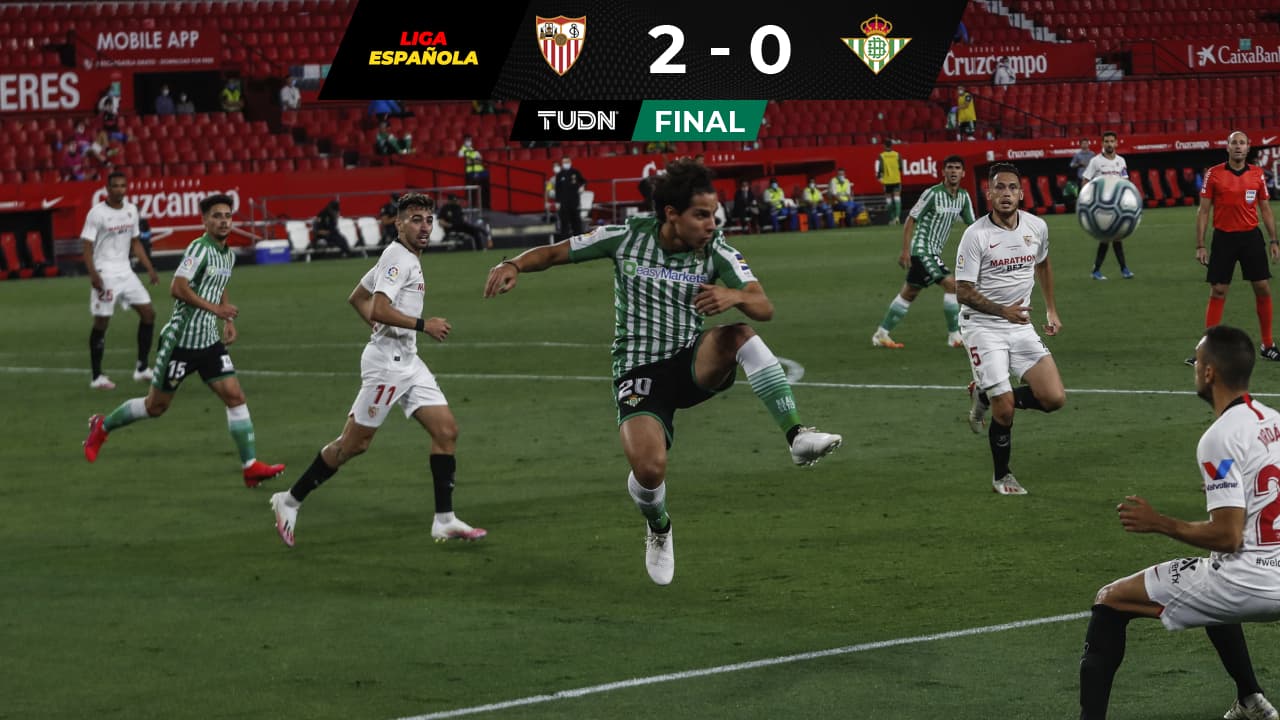 Lainez fue el mejor del Betis en la derrota ante el Sevilla