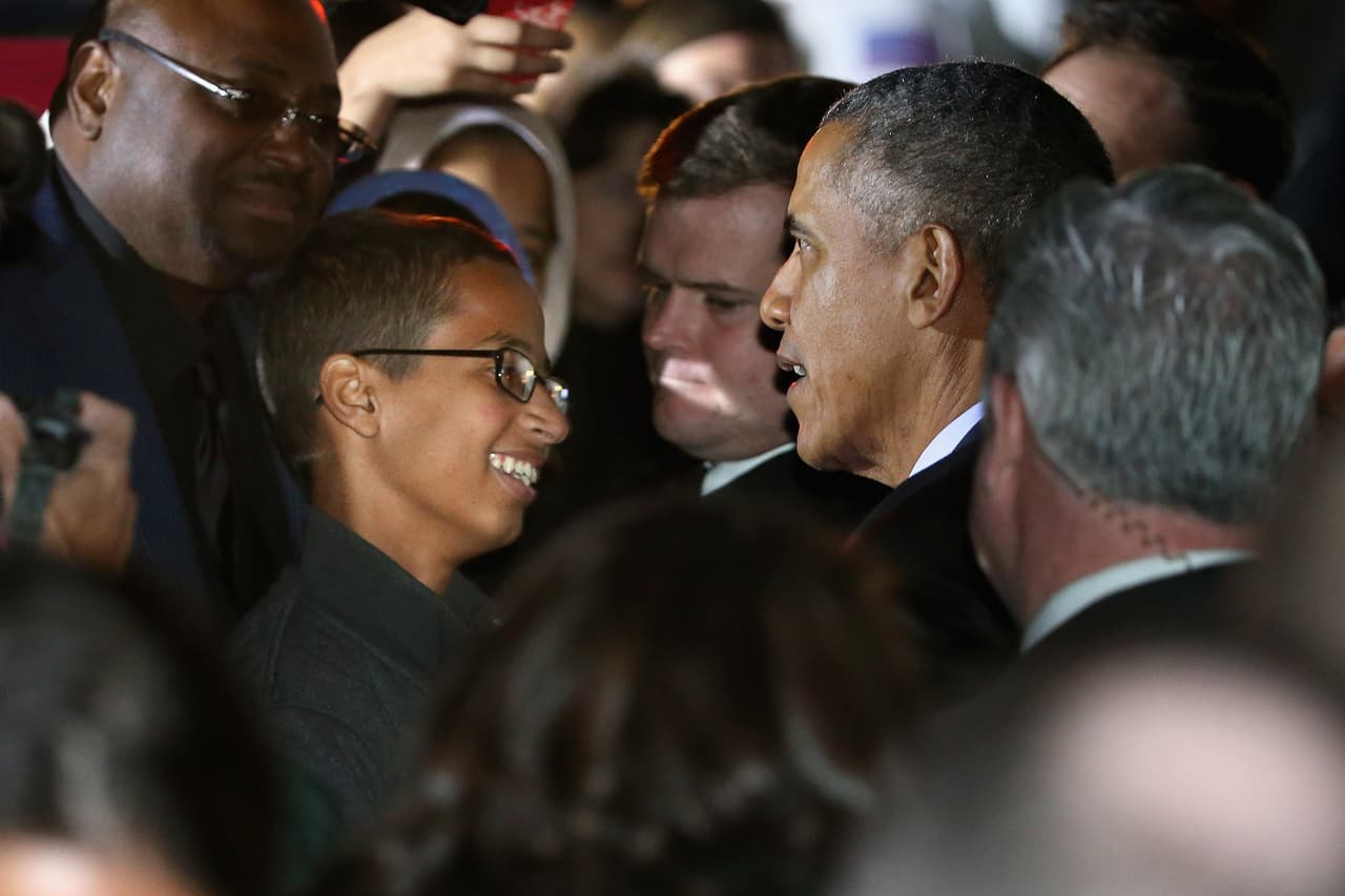 Ahmed finalmente se reunió con Barack Obama