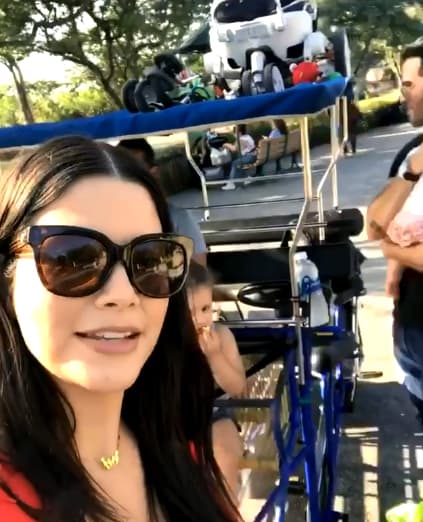 La conductora compartió algunas imágenes de este paseo por el 'zoo' en donde ambas familas se divirtieron mucho.