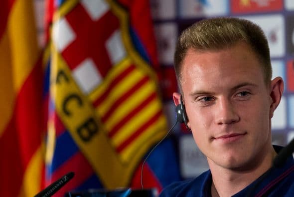 Ter Stegen fue presentado con el Barcelona