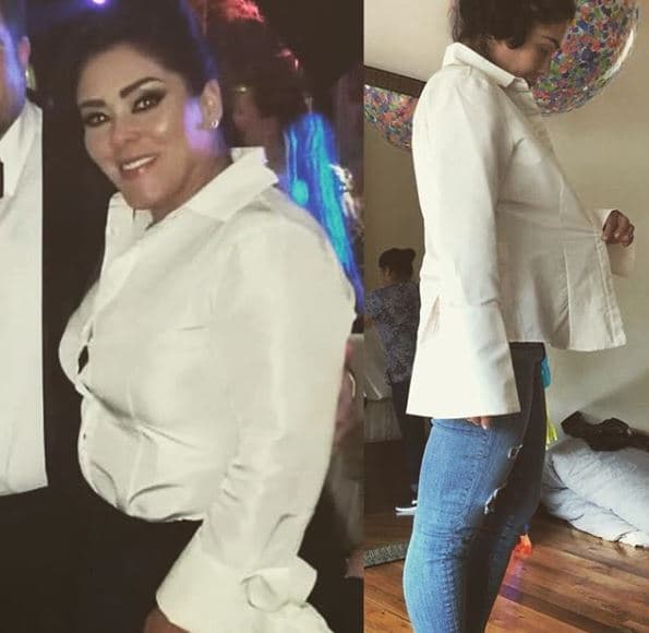 En septiembre de 2018, Marichelo compartió esta imagen donde escribió: "Hoy es el día que me propuse para sacar mi ropa y, ¡mi sorpresa es enorme! ¡Hoy me aplaudo, me apapacho, me admiro y me reconozco cada segundo de esfuerzo[...]".