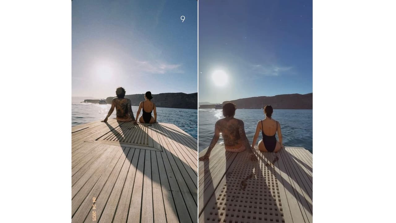 Así celebraron sus nueve meses de casados.