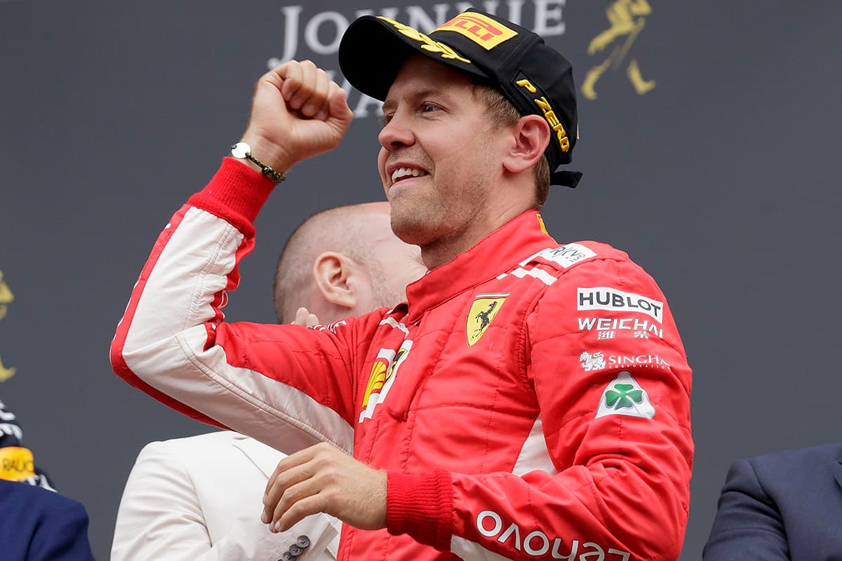 Vettel ganó su quinta carrera de la temporada, y por tercera vez en su carrera en el mítico circuito de Spa-Francorchamps.