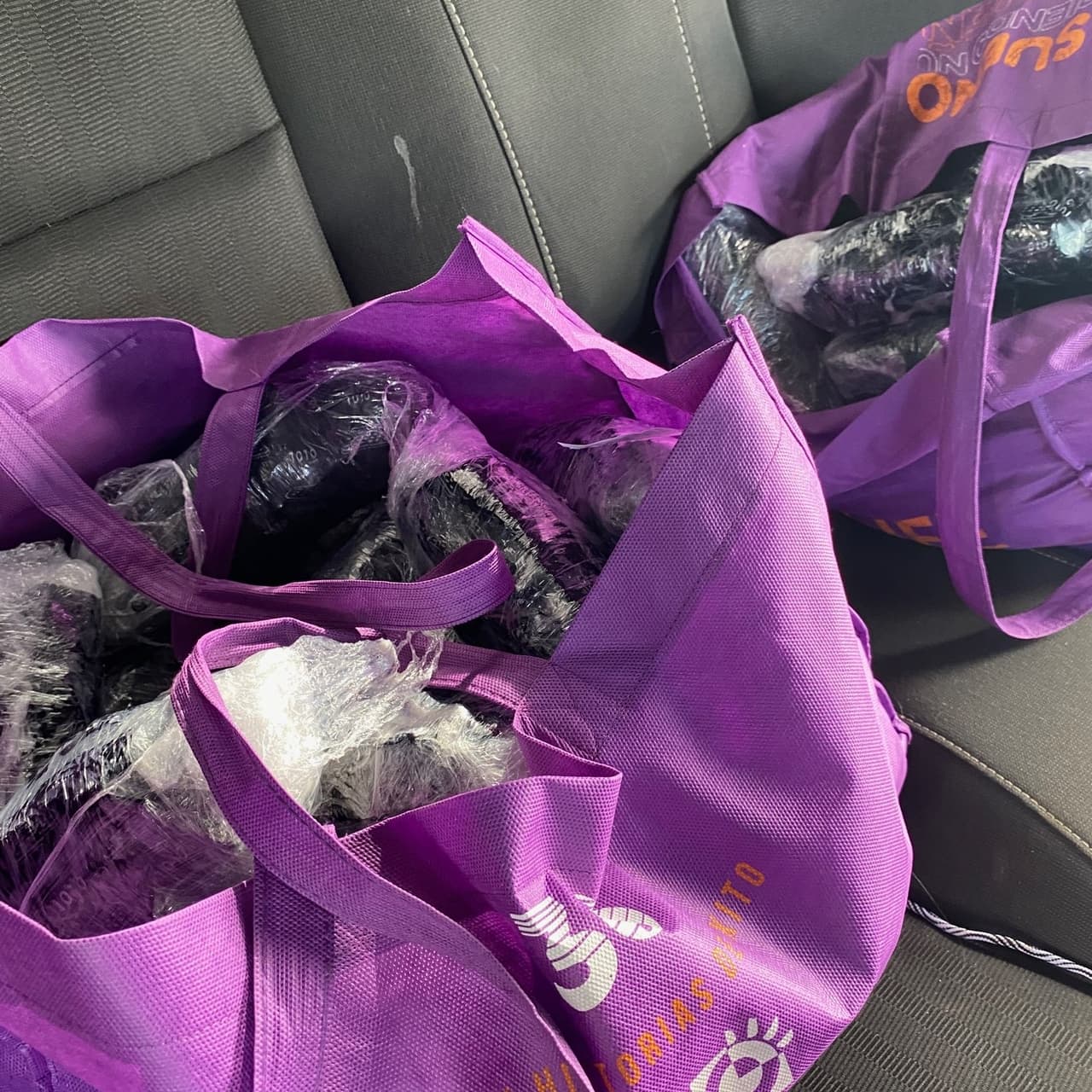 Luego de una alerta en la paradad el vehículo y con la ayuda de un perro entrenado los agentes descubrieron los narcóticos en el asiento trasero del vehículo. El conductor y el pasajero, ciudadanos estadounidenses, enfrentan cargos penales.