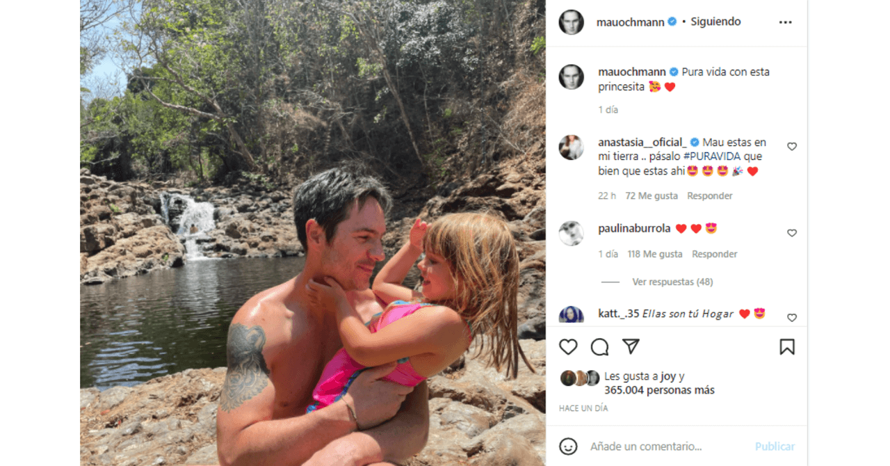 Mauricio Ochmann y su hija Kailani