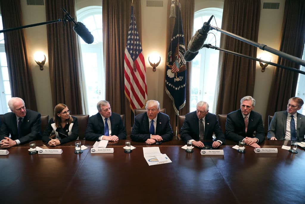 El presidente Trump se reunió el pasado 9 de enero con congresistas de ambos partidos para hablar sobre la reforma migratoria.