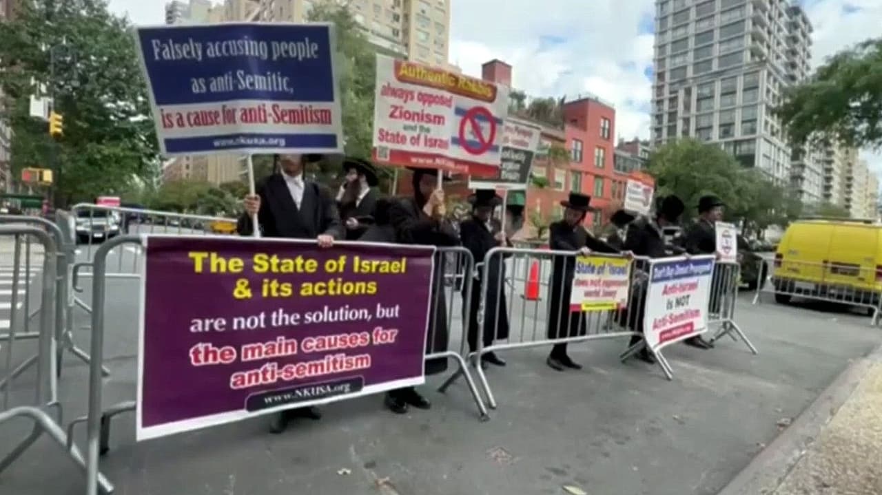Protestan frente a la casa de Mamdani por la visita de Netanyahu ante Asamblea de la ONU