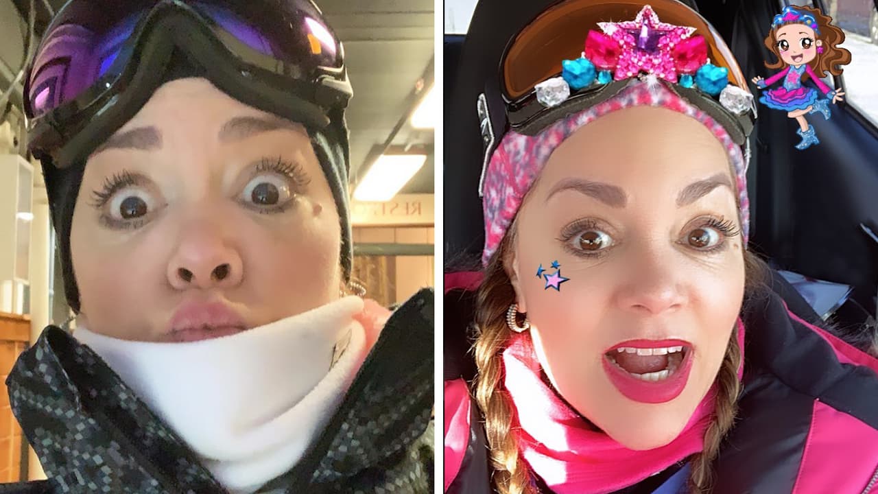 Tatiana esquía en Colorado sin rastro de la parálisis facial que sufrió