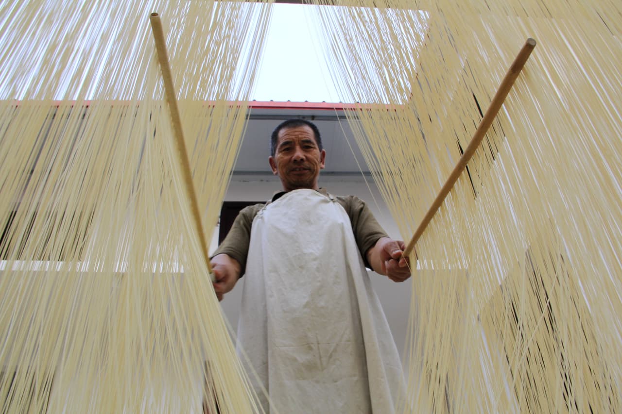 Este hombre vive en el condado Neihuang, ciudad de Anyang, en China.