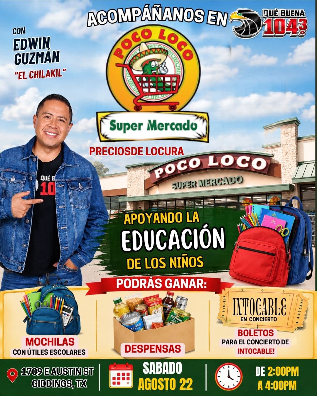 ¡Este sábado nos vamos a Giddings!