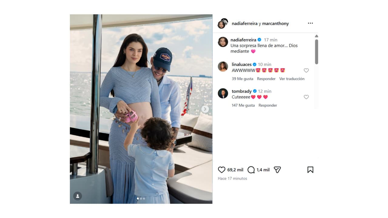 Así anunciaron que serían papás de una niña.