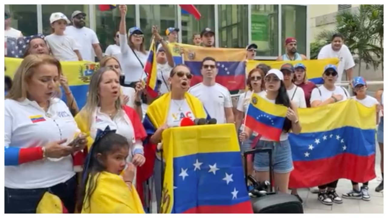 Exilio venezolano en el sur de Florida sale a respaldar las elecciones 